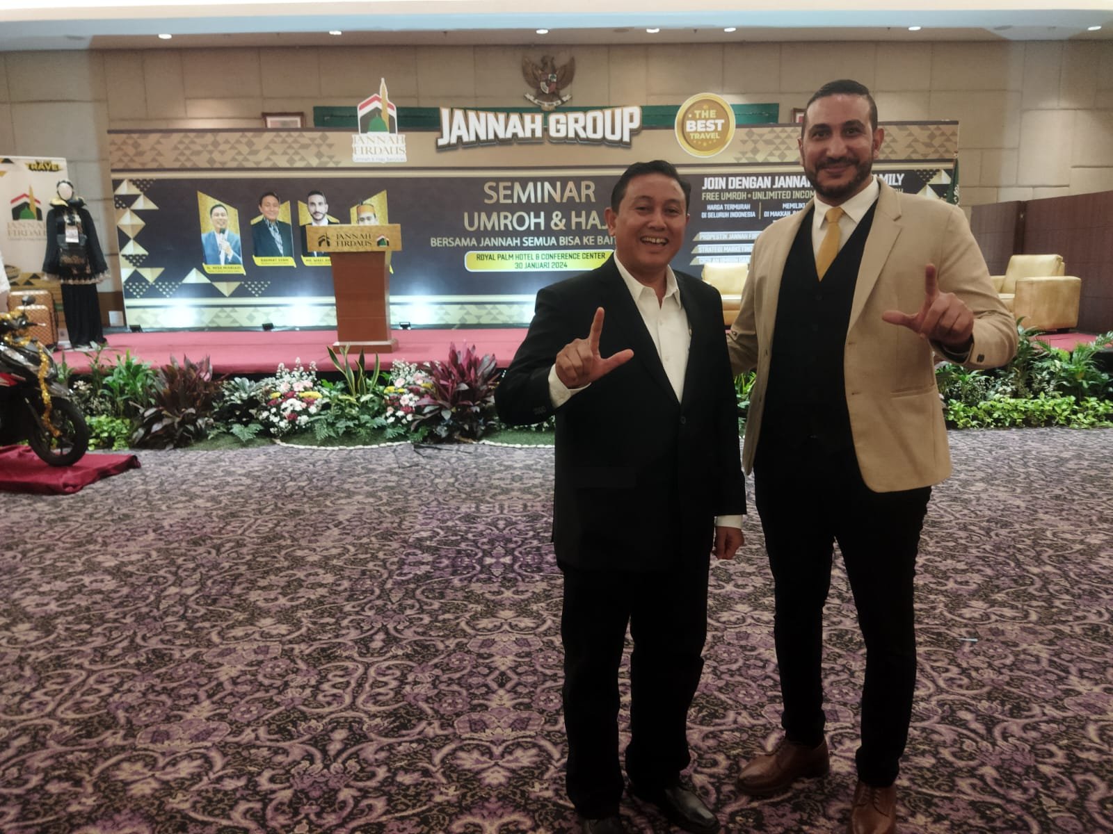 PT Jannah Firdaus Menggelar Seminar Umroh dan Haji di hotel Royal Palem Jakarta Barat
