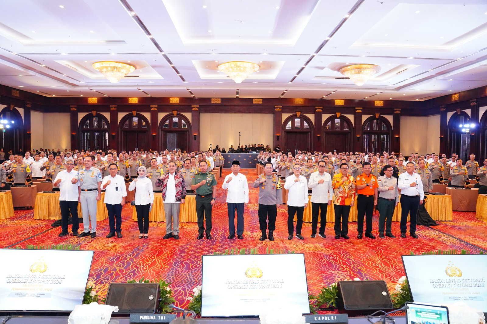 Panglima TNI Hadiri Rakor Operasi Ketupat 2024 Jaga Keamanan Selama Mudik Lebaran