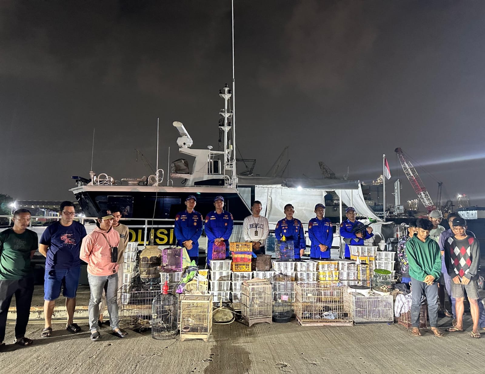 Ditpolair Baharkam Polri Gagalkan Pengiriman Satwa Ilegal dari Natuna ke Jakarta