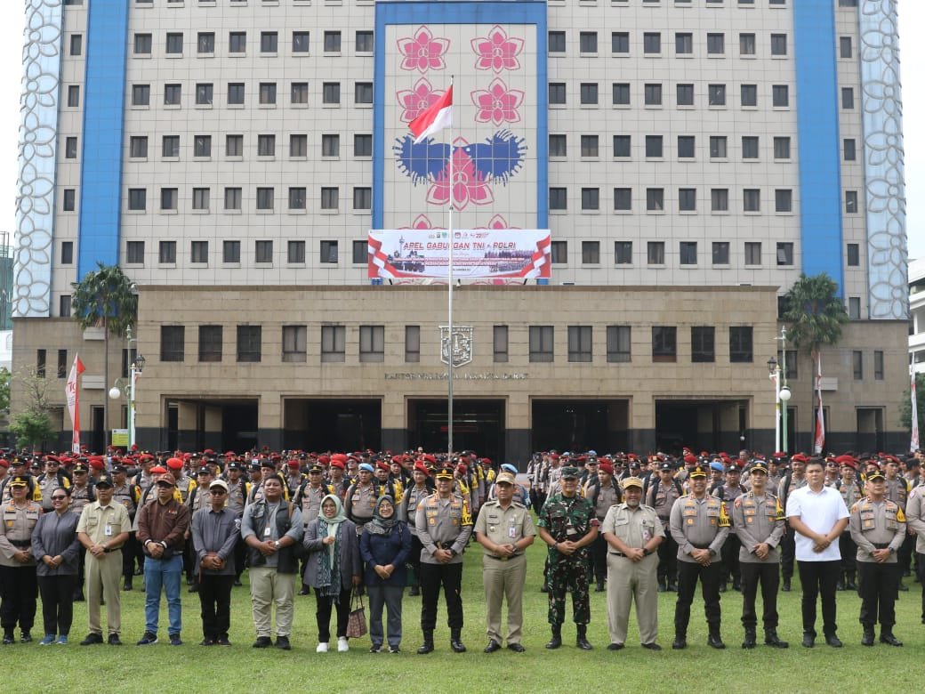 1.115 Personel Gabungan Siap Kawal Pemungutan Suara Pilkada DKJ Di Jakarta Barat