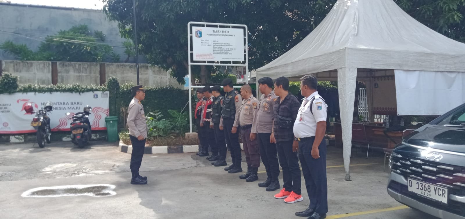 Polsek Kelapa Gading Gelar Apel Pengamanan Rekapitulasi Hasil Pemungutan Suara Pilkada DKI Jakarta