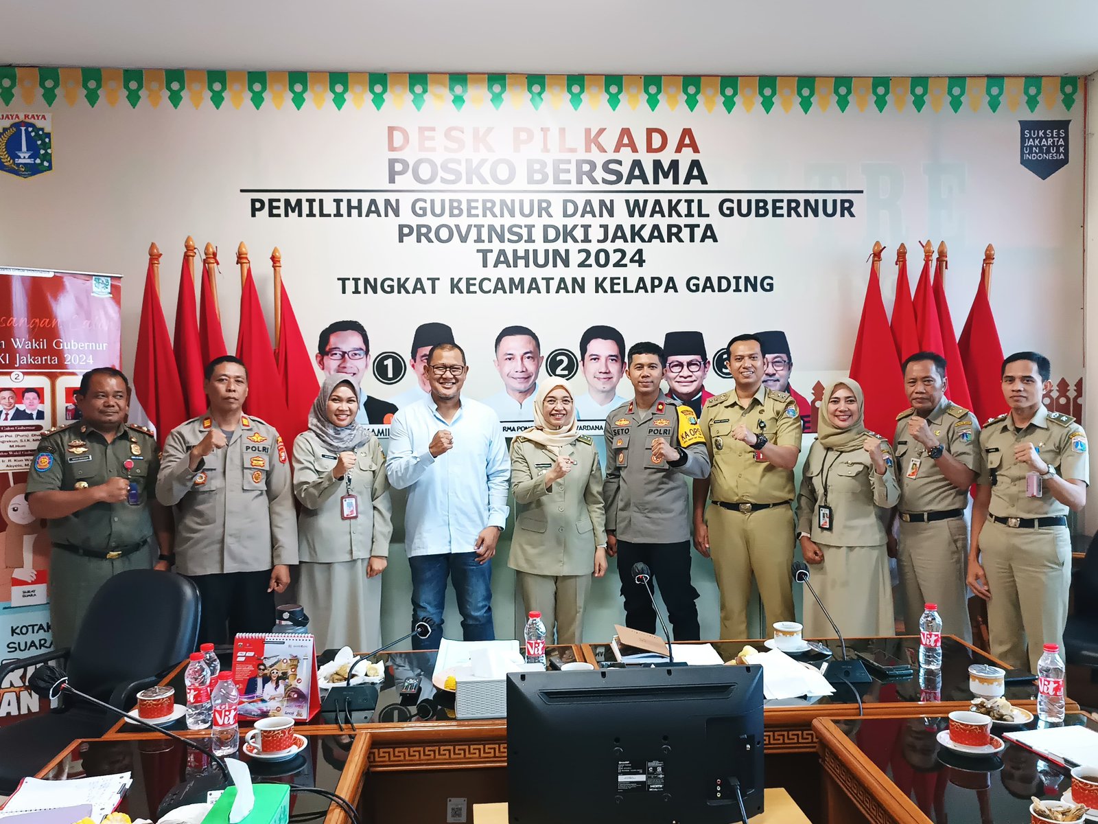 Kapolsek Kelapa Gading Kunjungan Kerja ke Kantor Kecamatan Kelapa Gading