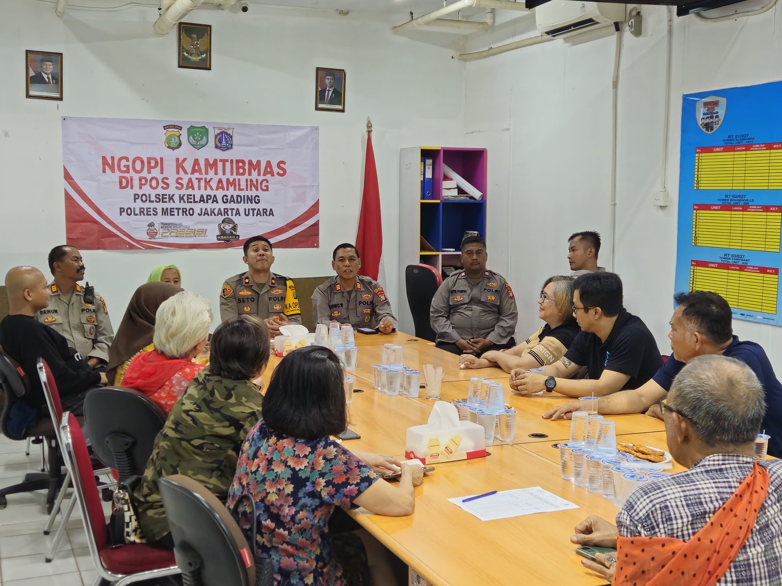 Polsek Kelapa Gading Gelar Ngopi Kamtibmas di Gading Nias Residence