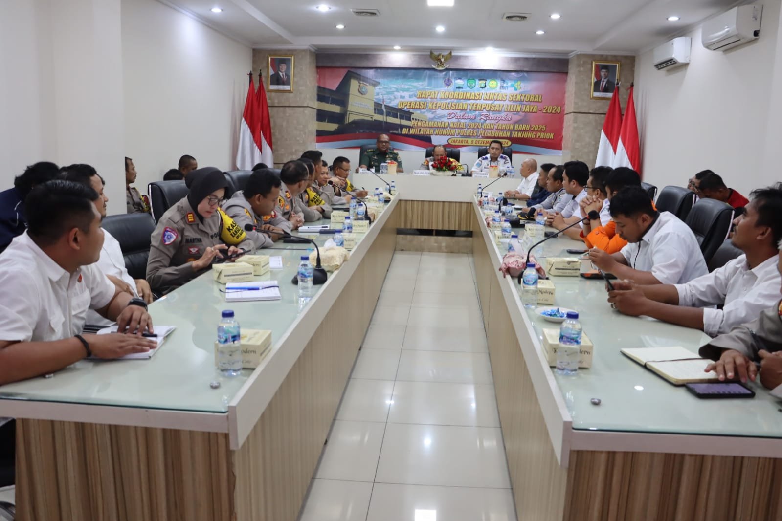 Polres Pelabuhan Tanjung Priok, Gelar Rakor Lintas Sektoral Operasi Lilin Jaya 2024