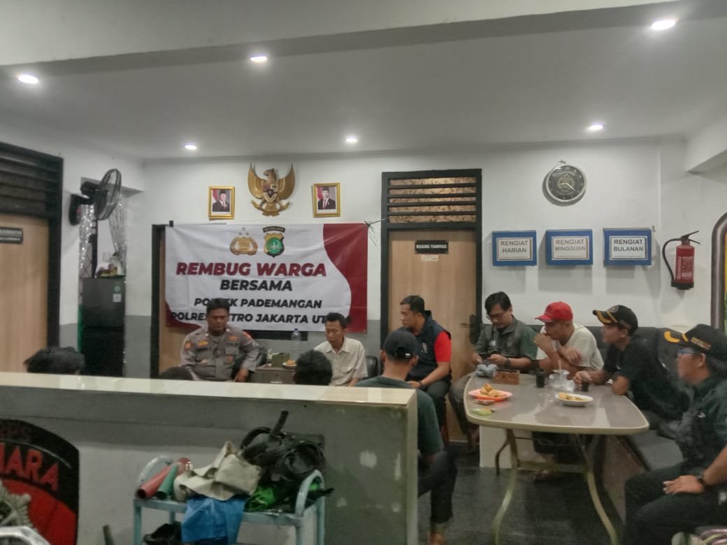 Rembug Warga, Polsek Pademangan Ajak Warga Perangi Narkoba dan Kejahatan Demi Keamanan Lingkungan