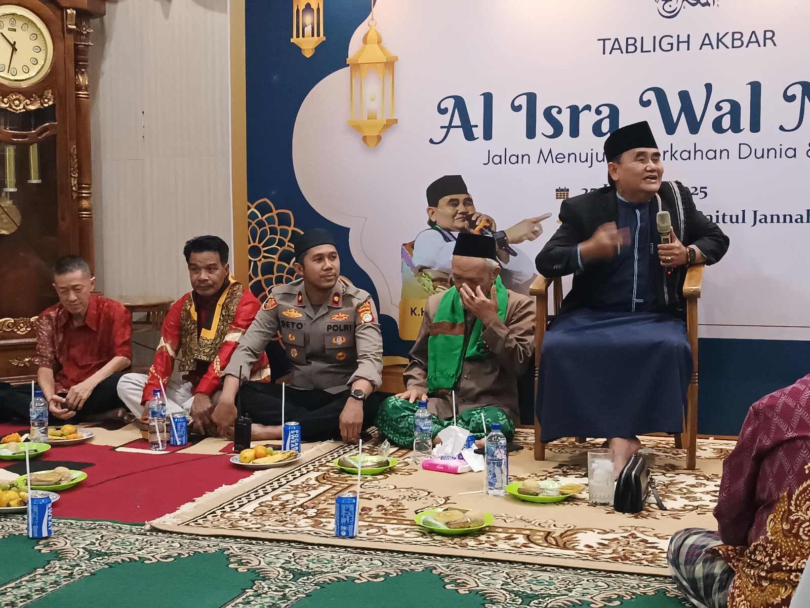 Kapolsek Kelapa Gading Hadiri Peringatan Isra Miraj di Masjid Jami Baitul Jannah