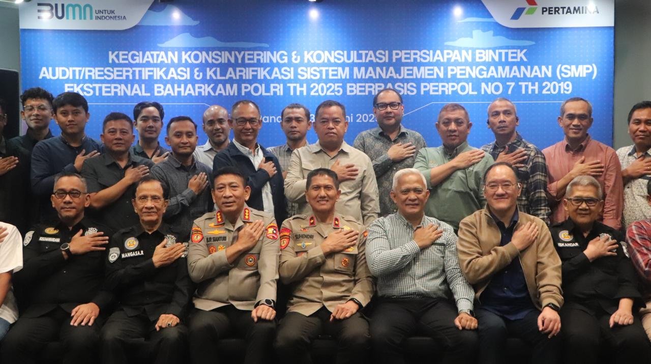 Dirpamobvit Korsabhara Baharkam Polri Buka Konsinyering dan Bimtek Audit SMP di Pertamina Group
