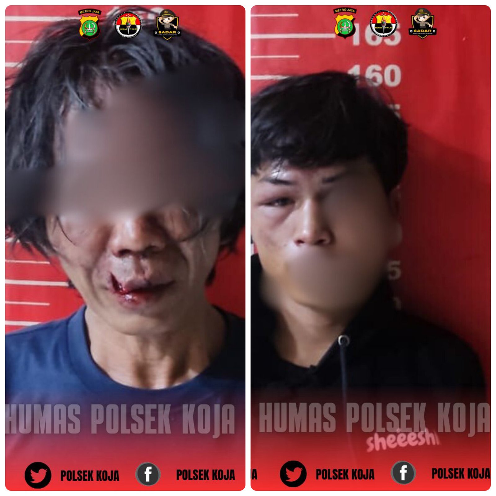 Polsek Koja Tangkap Dua Pelaku Pencurian Handphone yang Viral di Medsos