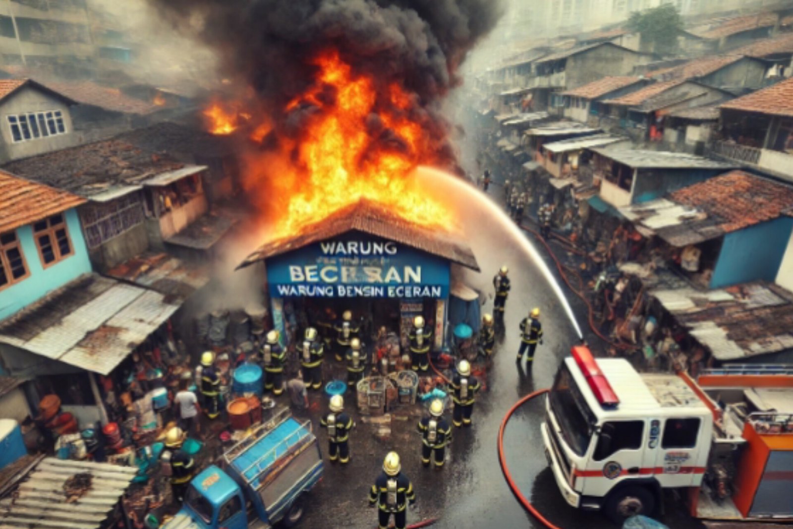 Warung Bensin Eceran di Tanjung Priok Ludes Terbakar, Kerugian Mencapai 50 Juta Rupiah 