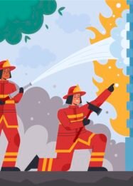 Ilustrasi kebakaran