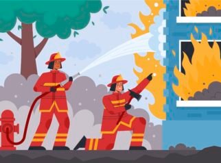 Ilustrasi kebakaran