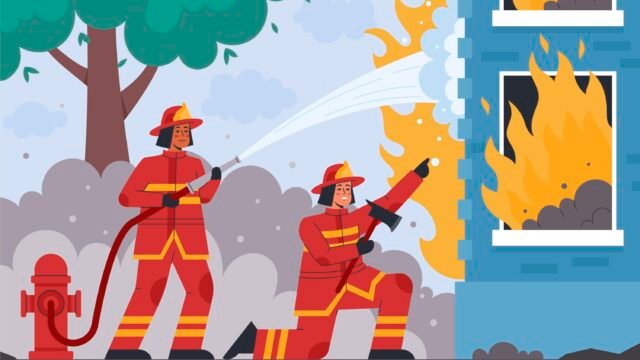 Ilustrasi kebakaran