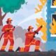 Ilustrasi kebakaran