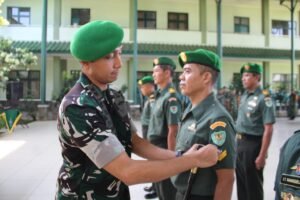 Dandim 0621/Kab. Bogor Letkol Inf Rizal Dwijayanto S.E.,M.ip Pimpin Kenaikan Pangkat