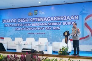 JAKARTA, Matanews - Ditreskrimsus Polda Metro Jaya menggelar kegiatan Dialog Desk Ketenagakerjaan bersama serikat buruh dalam rangka menyambut May Day 2026. Kegiatan tersebut berlangsung di Gedung BPMJ