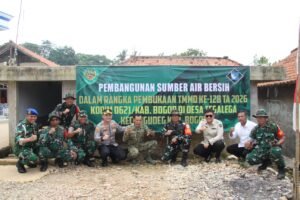 CIGUDEG, Matanews – Pemerintah Kabupaten (Pemkab) Bogor bersama TNI Angkatan Darat kembali melaksanakan program TNI Manunggal Membangun Desa (TMMD) ke-128 tahun 2026