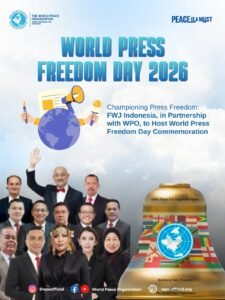 JAKARTA, Matanews – World Peace Organization (WPO) menegaskan bahwa Hari Kebebasan Pers Sedunia yang jatuh setiap tanggal 3 Mei bukan sekadar peringatan seremonial