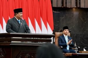 Panglima TNI Hadiri Rapat Paripurna DPR RI ke -19 Masa Persidangan V Tahun Sidang 2025-2026
JAKARTA, Matanews - Puspen TNI, Panglima TNI Jenderal TNI Agus Subiyanto bersama Kasad Jenderal TNI Maruli Simanjuntak,
Kasal Laksamana TNI Muhammad Ali dan Kasau Marsekal TNI Mohamad Tonny Harjono mendampingi Presiden Prabowo Subianto menghadiri Rapat Paripurna DPR RI di Gedung Nusantara MPR/DPR/DPD RI, Jakarta