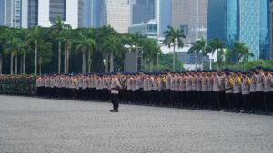 JAKARTA, Matanews — Polda Metro Jaya menggelar apel kesiapan pasukan dalam rangka pengamanan dan pelayanan peringatan Hari Buruh Internasional atau May Day 2026