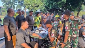 TANGERANG, Matanews  - Personel satuan jajaran Korem 052/Wijayakrama melaksanakan kegiatan Tes Kesamaptaan Jasmani Periodik I Tahun 2026 yang berlangsung di Lapangan Sewindu Yonif 203/Arya Kamuning, Jln. Gatot Subroto Jatiuwung, Kota Tangerang