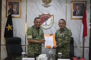 TANGERANG, Matanews – Danrem 052/Wkr Brigjen TNI Faizal Rizal, S.I.P., didampingi Kasrem, para Kasi Korem 052/Wkr, para Dandim jajaran