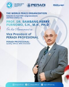 Peradi Profesional Inaugurates 2026-2031 BOARD, WPO President Appointed As Vice PresidentJAKARTA, Matanews - The Indonesian Professional Advocates Association (PERADI PROFESIONAL) marked the establishment of a modern