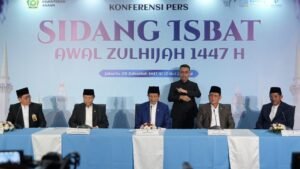 1 Zulhijjah 1447 H Jatuh pada 18 Mei 2026, Iduladha 27 Mei

JAKARTA, Matanews - Pemerintah menetapkan 1 Zulhijjah 1447 Hijriah bertepatan dengan 18 Mei 2026. Dengan demikian, Hari Raya Iduladha 1447 H/2026 M jatuh pada Rabu, 27 Mei 2026