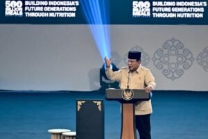 Presiden Prabowo Perkuat Komitmen Program MBG melalui Building Indonesia’s Future Generations Through NutritionBOGOR, Matanews - Presiden Prabowo Subianto menghadiri acara Building Indonesia’s Future Generations Through Nutrition yang diselenggarakan di Sentul International Convention Center (SICC), Bogor, Jawa Barat,
