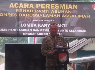 Danrem 052/Wkr Meresmikan Panti Asuhan dan Pondok Pesantren Darussalamah Assalimah Di Kecamatan Legok ‎TANGERANG. Matanews -   Masyarakat dalam mengenyang pendidikan, Danrem 052/Wkr Brigjen TNI Faizal Rizal meresmikan langsung hasil renovasi Yayasan Panti Asuhan Darussalamah Assalimah Kampung Rancagong Keca pamatan Legok Kabupaten Tangerang